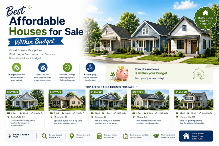 Best Affordable Houses for Sale Within Budget