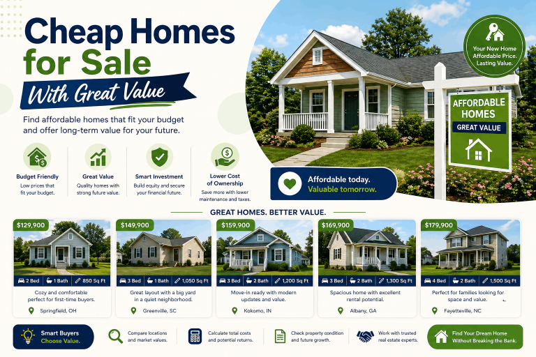 Cheap Homes for Sale With Great Value