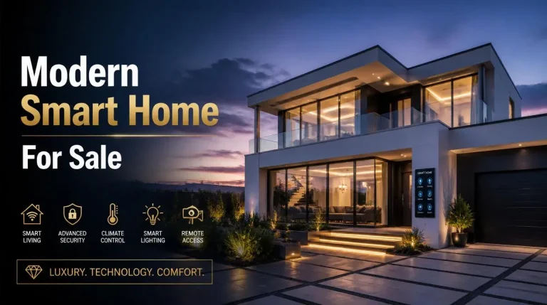 Elegant Two Story House For Sale Featuring Modern Design And Smart Home Technology